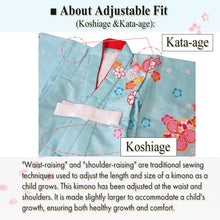 將圖片載入圖庫檢視器 3-Year-Old girls Shichi-Go-San, Japanese Traditional KIDS Kimono 8-Piece Hifu Coat Set for Girls — Complete Ceremony Outfit for Photos, Festivals & Gifts