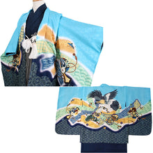 將圖片載入圖庫檢視器 5-Year-Old Boys Shichi-Go-San Kimono, Haori, Hakama Set – 11-Piece Traditional Haori Hakama Outfit for Festivals, Photo Shoots & Gift