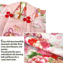 画像をギャラリービューアに読み込む, Japanese Traditional KIDS Kimono 8-Piece Hifu Coat Set for Girls — Complete Ceremony Outfit for Photos, Festivals & Gifts