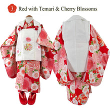 画像をギャラリービューアに読み込む, Japanese Traditional KIDS Kimono 8-Piece Hifu Coat Set for Girls — Complete Ceremony Outfit for Photos, Festivals & Gifts