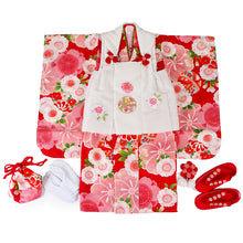画像をギャラリービューアに読み込む, Japanese Traditional KIDS Kimono 8-Piece Hifu Coat Set for Girls — Complete Ceremony Outfit for Photos, Festivals & Gifts