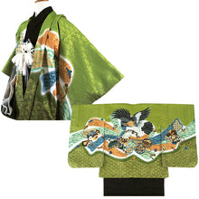 將圖片載入圖庫檢視器 5-Year-Old Boys Shichi-Go-San Kimono, Haori, Hakama Set – 11-Piece Traditional Haori Hakama Outfit for Festivals, Photo Shoots & Gift