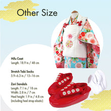 画像をギャラリービューアに読み込む, Japanese Traditional KIDS Kimono 8-Piece Hifu Coat Set for Girls — Complete Ceremony Outfit for Photos, Festivals & Gifts