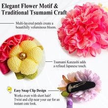 画像をギャラリービューアに読み込む, Versatile Tsumami Floral Hair accessories Ornament for Kids & Adults – Elegant Japanese Flower Hair Accessory