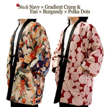 Load image into Gallery viewer, Reversible Women’s Hanten Jacket – Lightweight & Cozy Japanese Kimono Haori Winter Jacket Coat Outerwear
