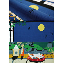 Load image into Gallery viewer, Calico Cat Seasonal Japanese Furoshiki – Lightweight Cotton Wrap Cloth for Gift Wrapping, Bento, and Home Décor | Autumn Leaves, Christmas, New Year, Moon Viewing, Halloween Designs