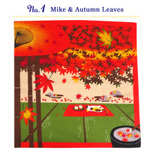 Load image into Gallery viewer, Calico Cat Seasonal Japanese Furoshiki – Lightweight Cotton Wrap Cloth for Gift Wrapping, Bento, and Home Décor | Autumn Leaves, Christmas, New Year, Moon Viewing, Halloween Designs