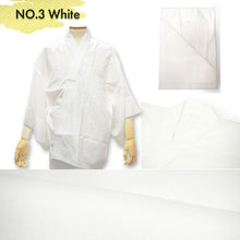 將圖片載入圖庫檢視器 Men's Kimono Underwear 2 piece SET – Japanese Han-juban (Undershirt) & Steteco Pants, Breathable Cotton, Lightweight Yukata/Kimono Innerwear, Traditional Summer Comfort, Navy, Gray, White base