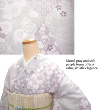 画像をギャラリービューアに読み込む, Washable Summer Kimono for Women – Lightweight Ro Kimono in Dusty Colors, Floral and geometric patterns, Ready-to-Wear Japanese Outfit