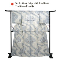 画像をギャラリービューアに読み込む, Washable Summer Kimono for Women – Lightweight Ro Kimono in Dusty Colors, Floral and geometric patterns, Ready-to-Wear Japanese Outfit