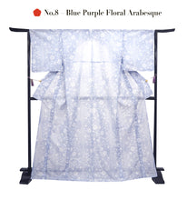 画像をギャラリービューアに読み込む, Washable Summer Kimono for Women – Lightweight Ro Kimono in Dusty Colors, Floral and geometric patterns, Ready-to-Wear Japanese Outfit