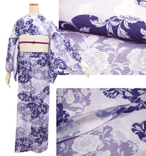 画像をギャラリービューアに読み込む, Washable Summer Kimono for Women – Lightweight Ro Kimono in Dusty Colors, Floral and geometric patterns, Ready-to-Wear Japanese Outfit