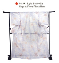 画像をギャラリービューアに読み込む, Washable Summer Kimono for Women – Lightweight Ro Kimono in Dusty Colors, Floral and geometric patterns, Ready-to-Wear Japanese Outfit