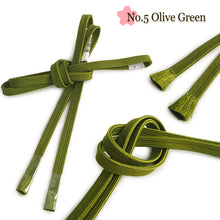 画像をギャラリービューアに読み込む, Women’s Obi-jime, Silk Kimono Cord (Vivid color) – Sanbu-Himo, 14 Colors, Perfect for Obi & Japanese-Inspired Styling