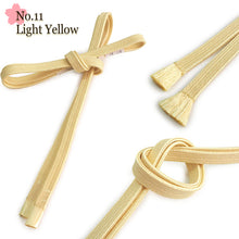 Load image into Gallery viewer, Women’s Obi-jime, Silk Kimono Cord (light color) – Sanbu-Himo, 14 Colors, Perfect for Obi & Japanese-Inspired Styling