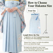 將圖片載入圖庫檢視器 Embroidered Japanese Hakama & Matching Obi Set for Women – Soft Pastel Colors, Traditional Graduation & Ceremony Style, Elegant Japanese Formal Wear