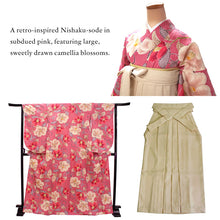 画像をギャラリービューアに読み込む, Washable Women’s Hakama Graduation Set – Nishaku-Sode Kimono, Hakama, Juban & Dressing Accessories, Ready-to-Wear Complete Japanese Outfit
