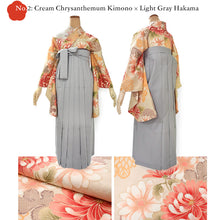 画像をギャラリービューアに読み込む, Washable Women’s Hakama Graduation Set – Nishaku-Sode Kimono, Hakama, Juban & Dressing Accessories, Ready-to-Wear Complete Japanese Outfit