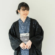 画像をギャラリービューアに読み込む, Haori - Lace Kimono Jacket for Women - Lightweight Sheer Midnight Black with Floral Lace Cardigan, The Ultimate Third Piece Layering Cover Up for Spring & Summer
