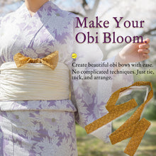 將圖片載入圖庫檢視器 Lace Obi Bow Maker Band for Kimono & Yukata – Triple Elastic Styling Tool, Decorative Visible Obi Accessory for Dramatic Volume