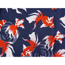 画像をギャラリービューアに読み込む, Easy-Wear Cotton Yukata Dress Set for Women – 2-Piece Japanese Kimono Style (Top + Dress), goldfish pattern, Beginner-Friendly, Lightweight Cotton