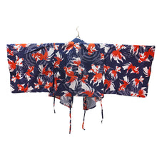 画像をギャラリービューアに読み込む, Easy-Wear Cotton Yukata Dress Set for Women – 2-Piece Japanese Kimono Style (Top + Dress), goldfish pattern, Beginner-Friendly, Lightweight Cotton
