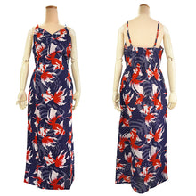 画像をギャラリービューアに読み込む, Easy-Wear Cotton Yukata Dress Set for Women – 2-Piece Japanese Kimono Style (Top + Dress), goldfish pattern, Beginner-Friendly, Lightweight Cotton