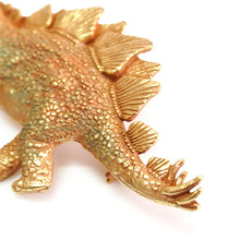 画像をギャラリービューアに読み込む, Handcrafted Japanese Stegosaurus Brooch – Artisan Dinosaur Pin, Unique Pewter Jewelry, Perfect Gift for Women, for Men