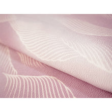 將圖片載入圖庫檢視器 Ready-to-Wear Washable Komon Kimono for Women, Fully Lined Polyester, Soft Pink Gradient with Wave Motif – A Sophisticated Komon Kimono with Timeless Elegance