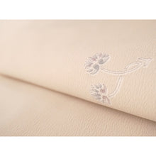 將圖片載入圖庫檢視器 Ready-to-Wear Washable Komon Kimono for Women, Fully Lined Polyester, Soft Beige with Aoi Leaf Motif – A Sophisticated Komon Kimono with Gentle Elegance