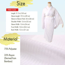 Load image into Gallery viewer, Breathable Bamboo Kimono Naga-Juban for Women – Washable Summer Kimono Undergarment, Ready-to-Wear Ro Layer, Soft Gradient Lavender