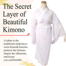 Load image into Gallery viewer, Breathable Bamboo Kimono Naga-Juban for Women – Washable Summer Kimono Undergarment, Ready-to-Wear Ro Layer, Soft Gradient Lavender