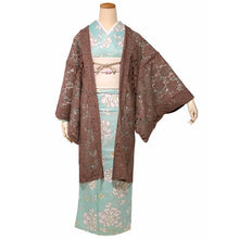 画像をギャラリービューアに読み込む, Haori - Lace Kimono Jacket for Women - Lightweight Sheer Dusty Rosewood with Floral Lace Cardigan, The Ultimate Third Piece Layering Cover Up for Spring & Summer
