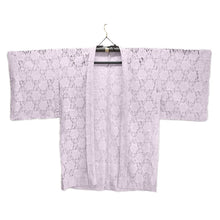 画像をギャラリービューアに読み込む, Haori - Lace Kimono Jacket for Women - Lightweight Sheer Ethereal Lavender with Floral Lace Cardigan, The Ultimate Third Piece Layering Cover Up for Spring & Summer