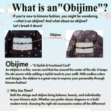 將圖片載入圖庫檢視器 Ladies Vibrant Kimono Accent – Luxurious Summer Obijime