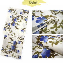 Load image into Gallery viewer, Women's Cotton Yukata, Casual Summer Kimono -Off white Base with Blue Clematis pattern