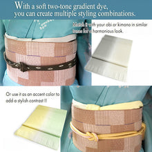 將圖片載入圖庫檢視器 Ladies Obiage ,Elegant Gradient – A Versatile Touch for Your Kimono