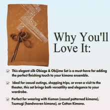 將圖片載入圖庫檢視器 Luxury Silk Ladies Obiage & Obijime – Perfect for Any Occasion