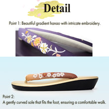 Load image into Gallery viewer, Comfortable Embroidered  Women's Zori Sandals – Step into Japanese Elegance