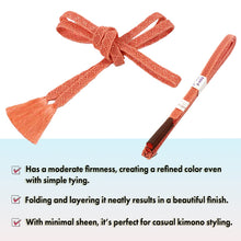 將圖片載入圖庫檢視器 Ladies Vibrant Kimono Accent – Luxurious Summer Obijime