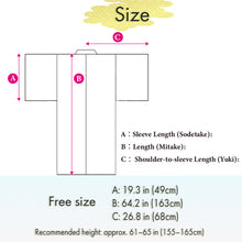 Load image into Gallery viewer, Women's Cotton Yukata, Casual Summer Kimono -Beige Base with Camellia Design