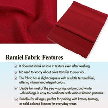將圖片載入圖庫檢視器 Kimono Perfection – Stylish & Washable Ramiel Obiage & Obijime Set"