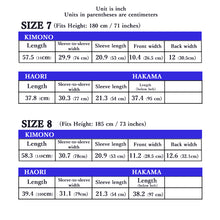 將圖片載入圖庫檢視器 Men's Formal Kimono, Haori, and Hakama 3-Piece Set <Purple blur Haori>