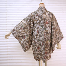 画像をギャラリービューアに読み込む, Vintage Haori Kimono Jacket Silk, ivory base, Geometric Patterns