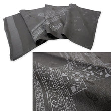 Load image into Gallery viewer, Luxury Silk Ladies Obiage & Obijime, Gray base – Perfect for Any Occasion