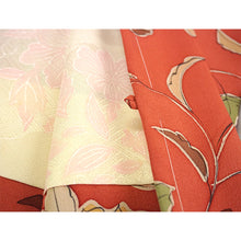 Load image into Gallery viewer, Vintage Haori Kimono Jacket Silk, Dusky Pink base, Floral Arabesque