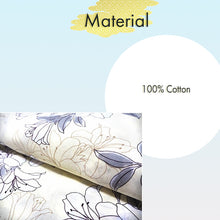 Load image into Gallery viewer, Women's Cotton Yukata, Casual Summer Kimono - cream Base with Lily Pattern