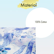 画像をギャラリービューアに読み込む, Lightweight Cotton Yukata for Women, blue base, vegetables, cats, birds pattern– Inspired by Kaneko Misuzu’s Poetry, Summer Japanese Kimono Robe