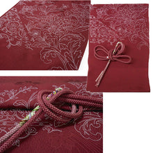 將圖片載入圖庫檢視器 Luxury Silk Ladies Obiage & Obijime,Reddish-brown base – Perfect for Any Occasion