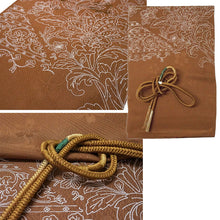 Load image into Gallery viewer, Luxury Silk Ladies Obiage & Obijime, Golden brown base – Perfect for Any Occasion